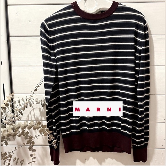 Marni Other - ⭐️⚠️MARNI Men's  *Unisex. Navy, white and red striped knitwear size 48. ⚠️